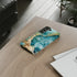 Aquamarine inspired Geode in Watercolor - Impact Resistant Phone Case